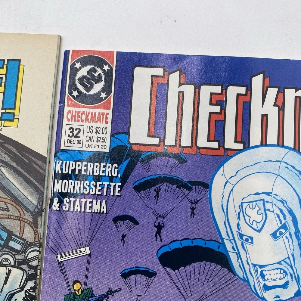 DC Checkmate‎ Comic Books Lot 7 Vintage 1990's 27,28,29,32,18,19 VGC